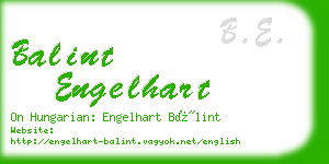 balint engelhart business card